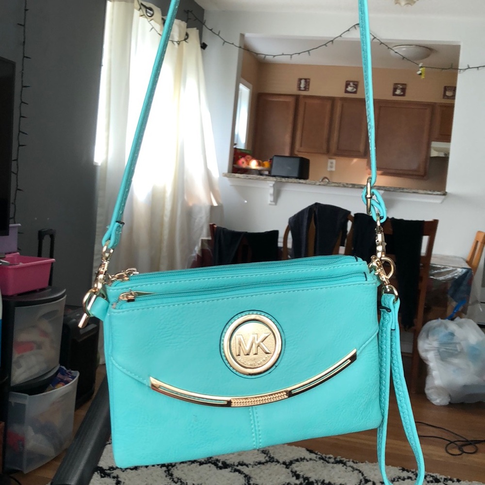 Micheal Kors teal purse